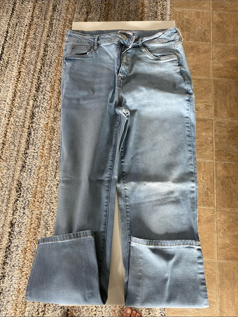 Nine West Light Blue Wide-Leg Jeans